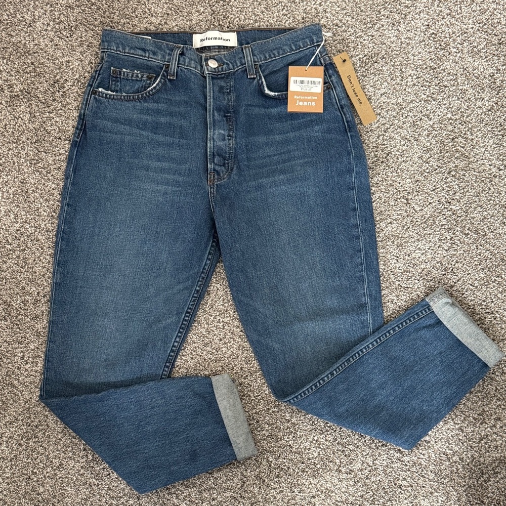 Reformation Blue Jeans